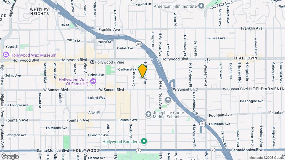 1539 Bronson Ave Mapa y Detalles de la Ubicación