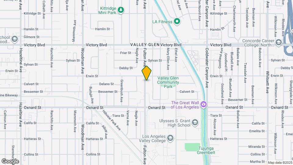 6136 Fulton Ave Map and Location Details