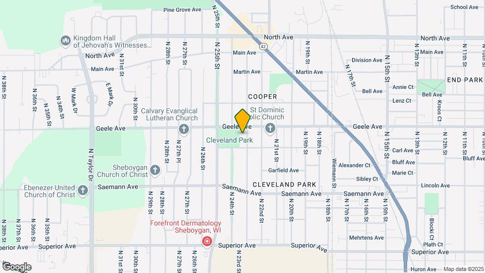 2126 N 23rd St Map and Location Details