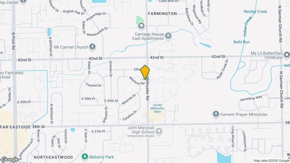 3962 N Mitthoefer Rd Map and Location Details