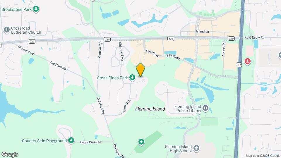 1720 Cross Pines Dr Map and Location Details