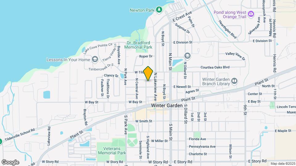 211 N Highland Ave Map and Location Details