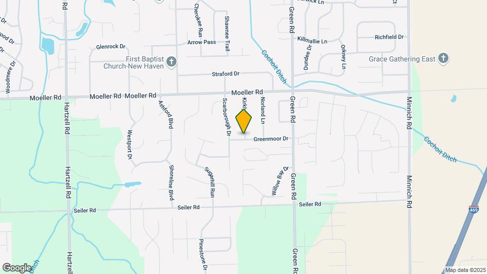 3734 Kirklynn Dr Map and Location Details