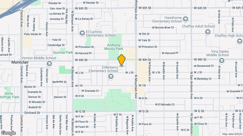 1203 W Rosewood Ct Mapa y Detalles de la Ubicación