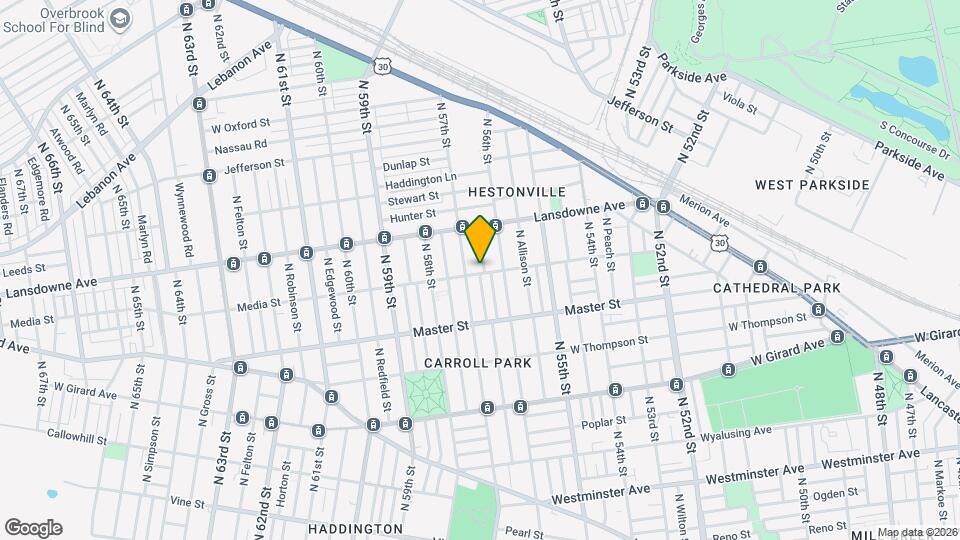 1500 N Frazier St Map and Location Details