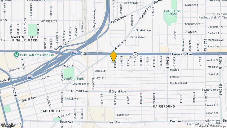 824 E 22nd St Map and Location Details