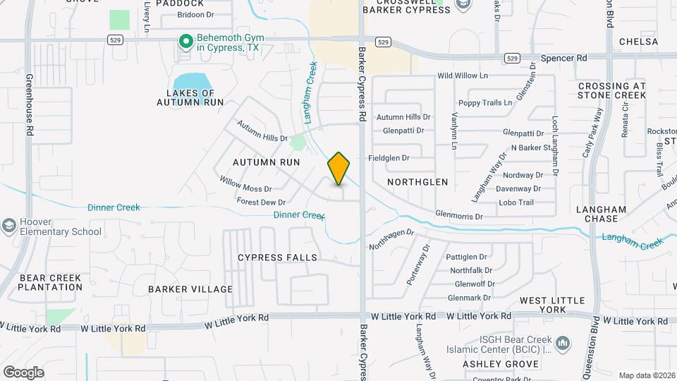 18119 Twin Creek Dr Map and Location Details