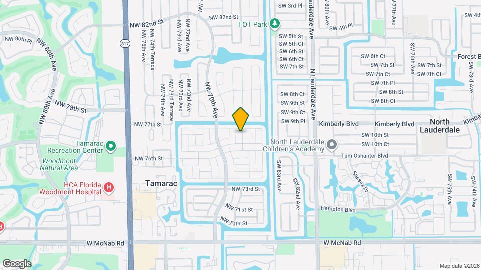 7613 NW 68th Terrace Map and Location Details