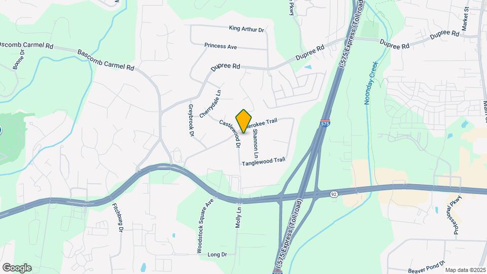 1015 Castlewood Dr Map and Location Details