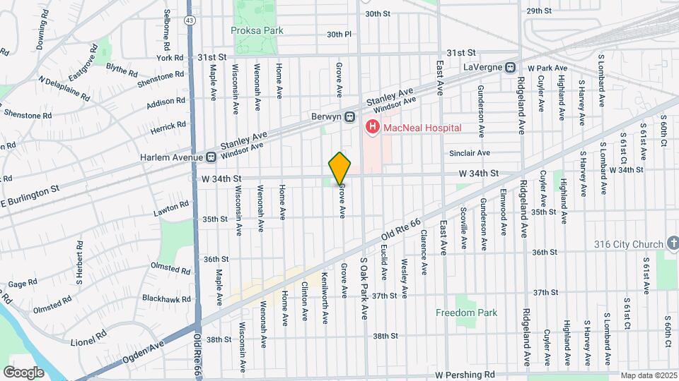 3414 Grove Ave Map and Location Details