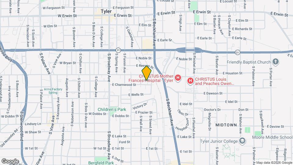 514 E Charnwood St Map and Location Details