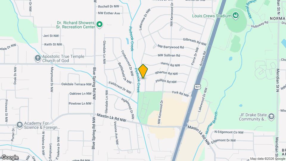 3811 Lakeview Dr NW Map and Location Details