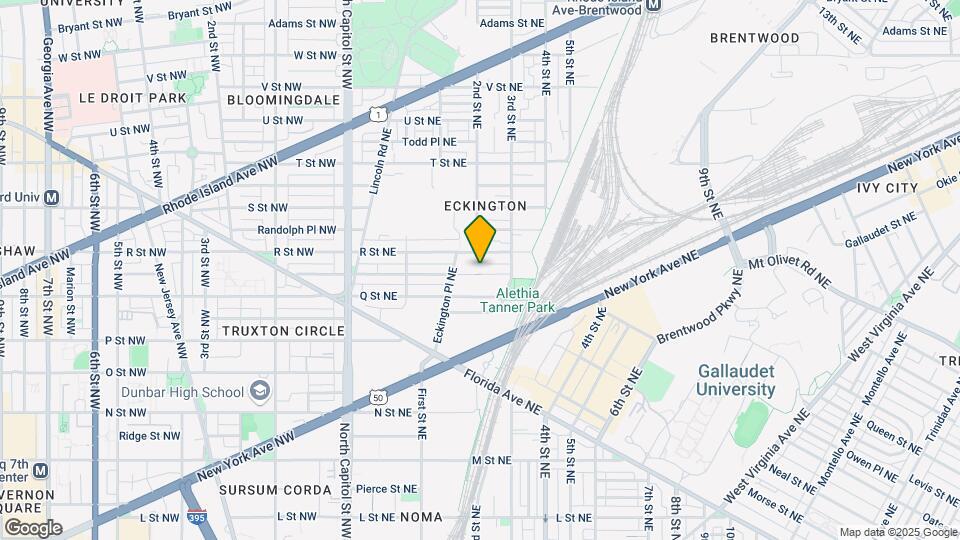 1625 Eckington Pl NE, Unit 504 Mapa y Detalles de la Ubicación