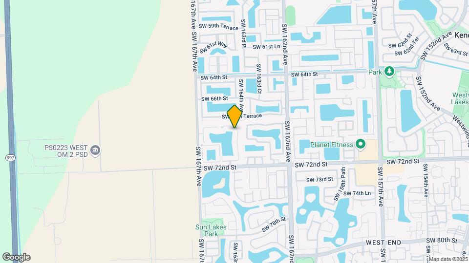 6910 SW 164th Ct Map and Location Details