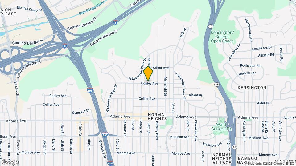 3408 Copley Ave, Unit 3408 Map and Location Details