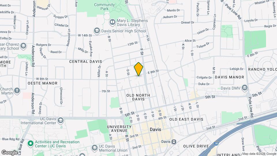 604 E 8th St Map and Location Details