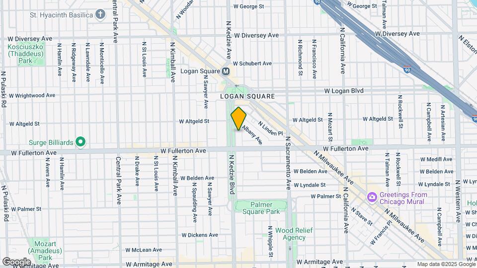 2433 N Kedzie Blvd-Unit -2R Map and Location Details