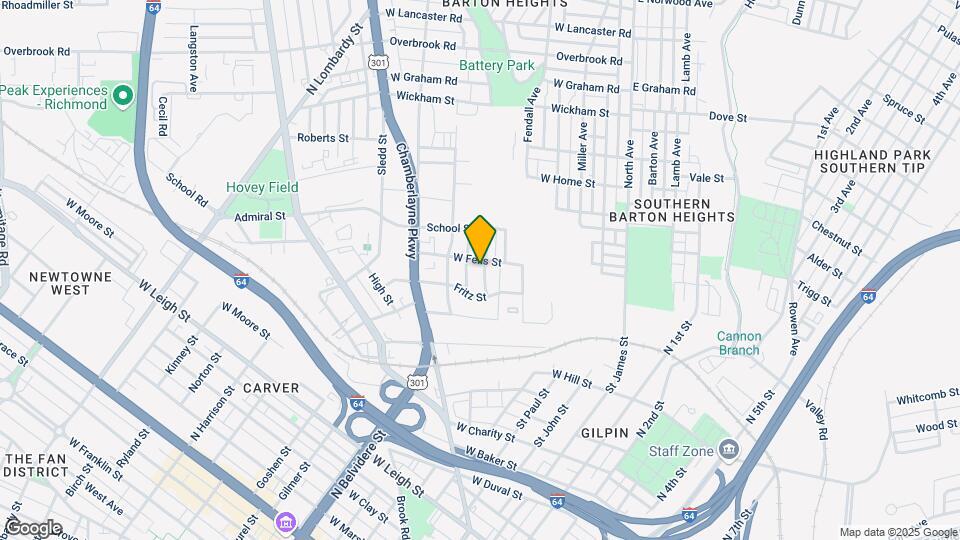 1616 Tyler St Map and Location Details