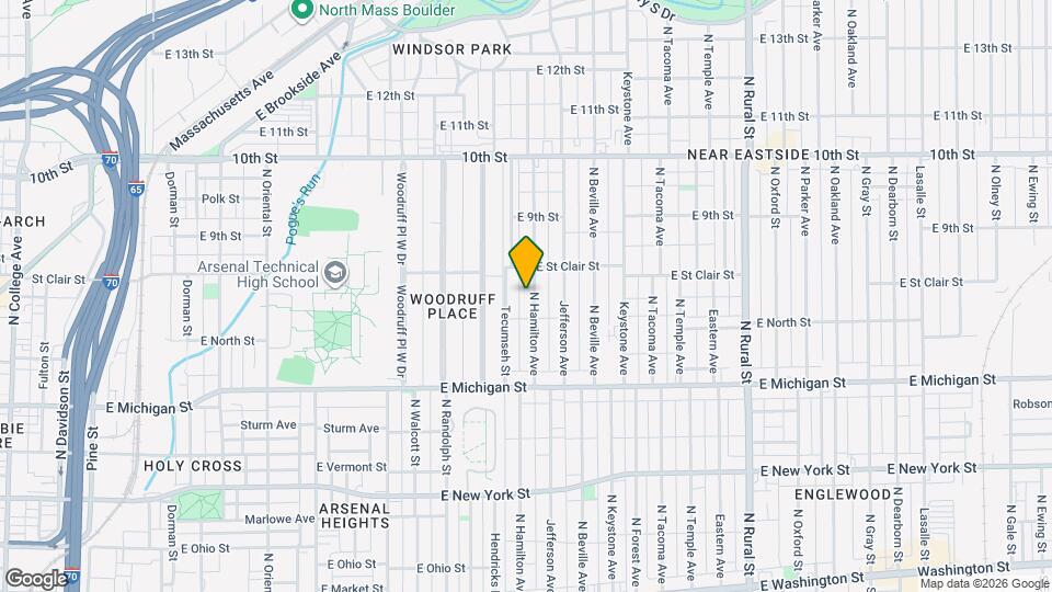 622 N Hamilton Ave Mapa y Detalles de la Ubicación