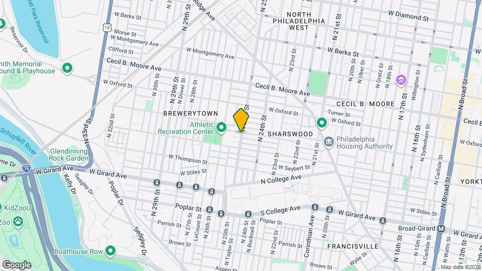 1438 N 25th St Map and Location Details