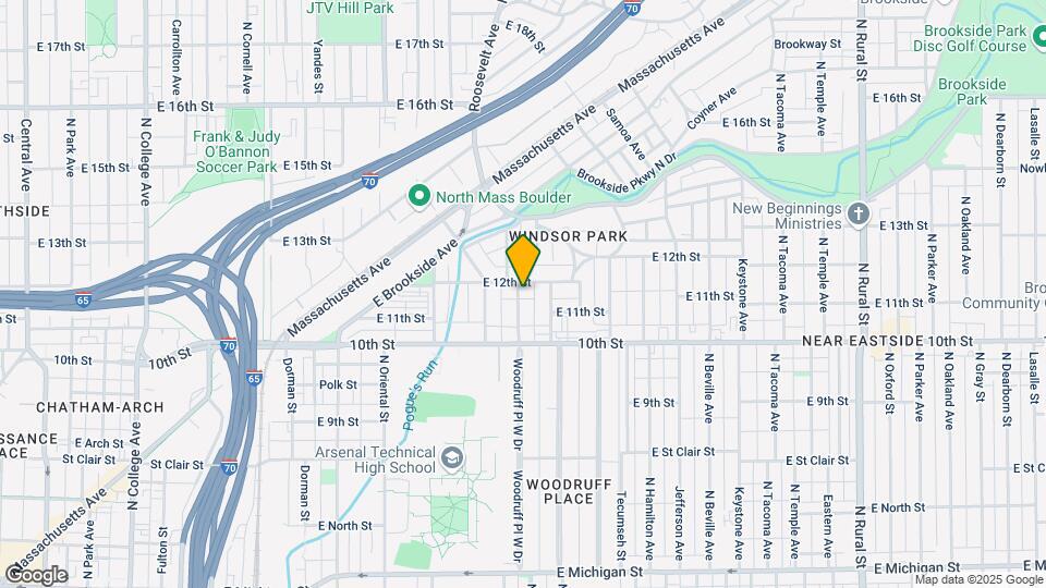 1119 Windsor St Map and Location Details