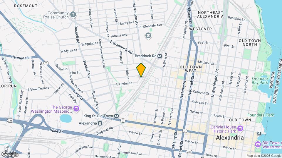 321 Mount Vernon Ave Mapa y Detalles de la Ubicación