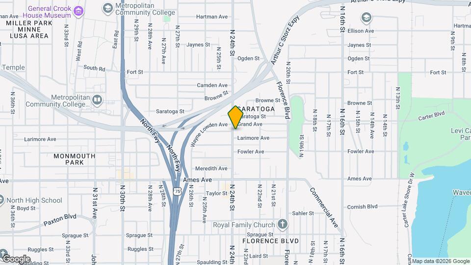 4809 N 24th St Map and Location Details