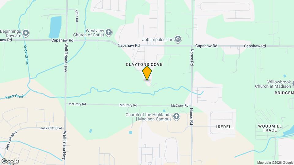 1813 Clayton Cove Dr NW Map and Location Details