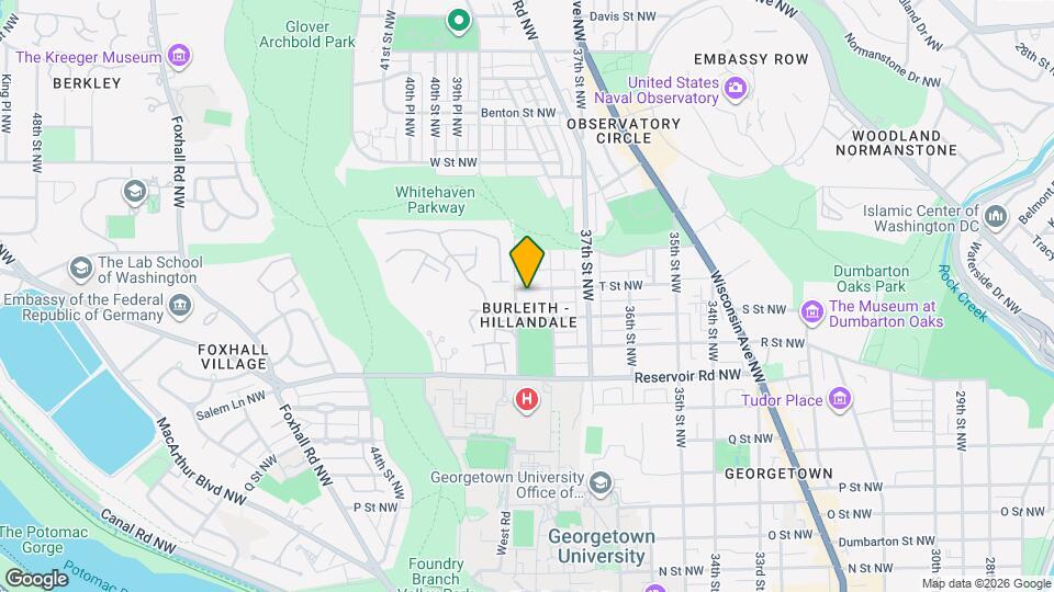 3824 T St NW Map and Location Details