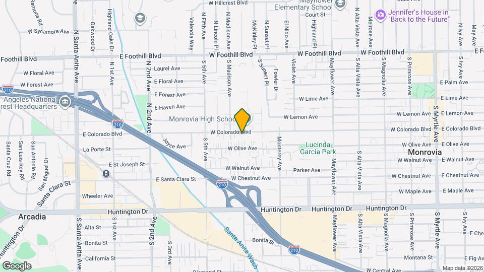 848 W Colorado Blvd Map and Location Details