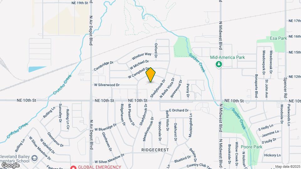 212 Shadybrook Pl Map and Location Details