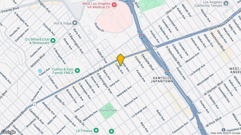 1640 Colby Ave Mapa y Detalles de la Ubicación