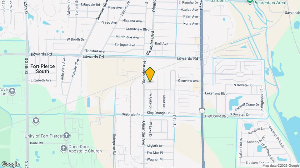 3188 Oleander Ave Map and Location Details