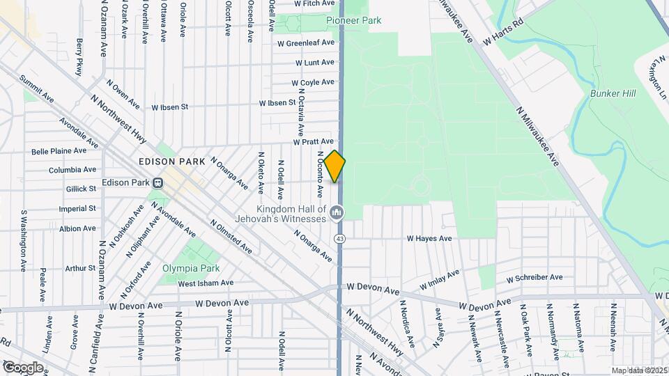 6644-6646 N Harlem Ave Map and Location Details