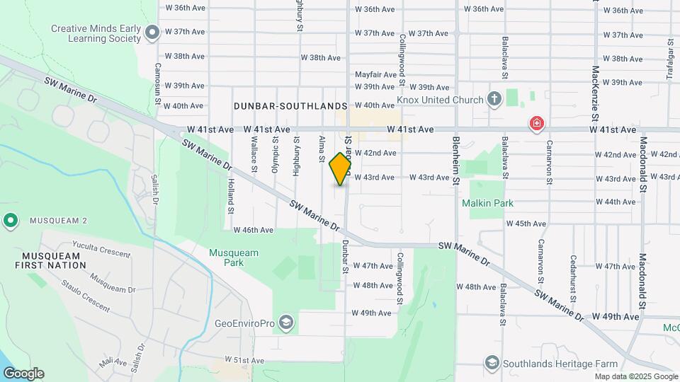 The Dunbar Map and Location Details