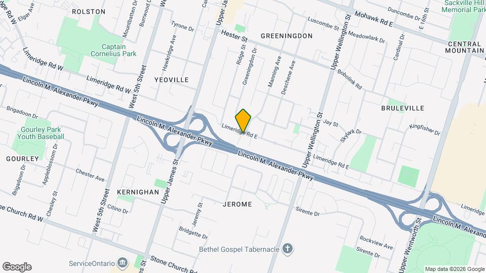 98 Limeridge Rd E Map and Location Details
