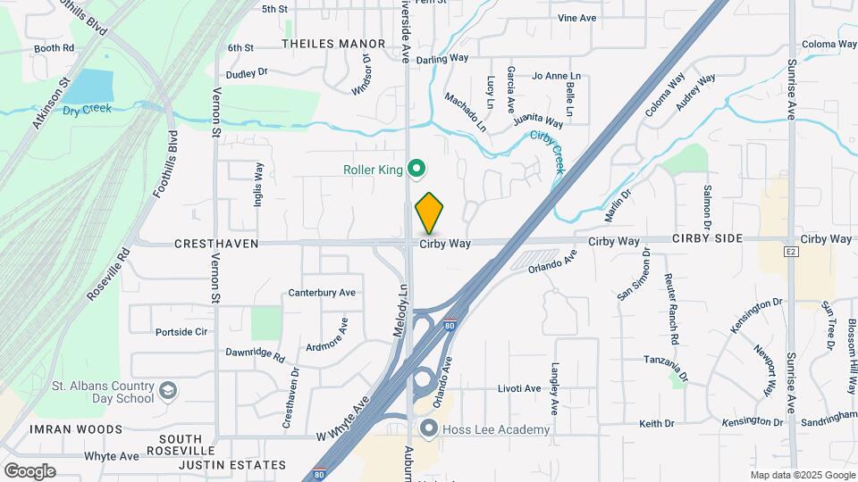 707 Cirby Way Map and Location Details