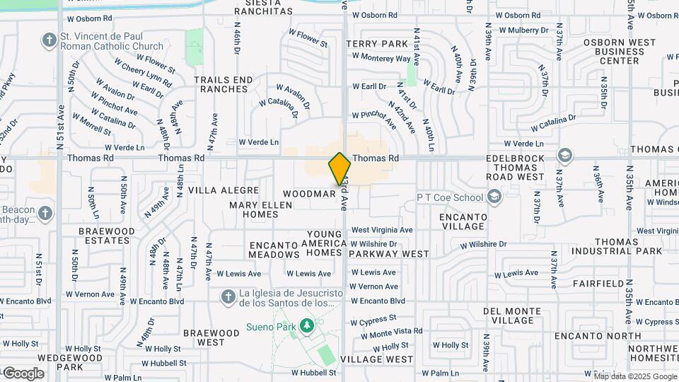 2640 N 43rd Ave Map and Location Details