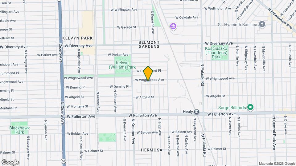 4305 W Wrightwood Ave, Unit 2 Mapa y Detalles de la Ubicación