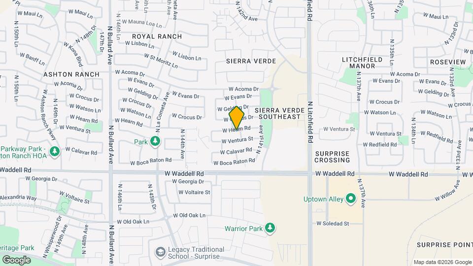 14195 W Hearn Rd Map and Location Details