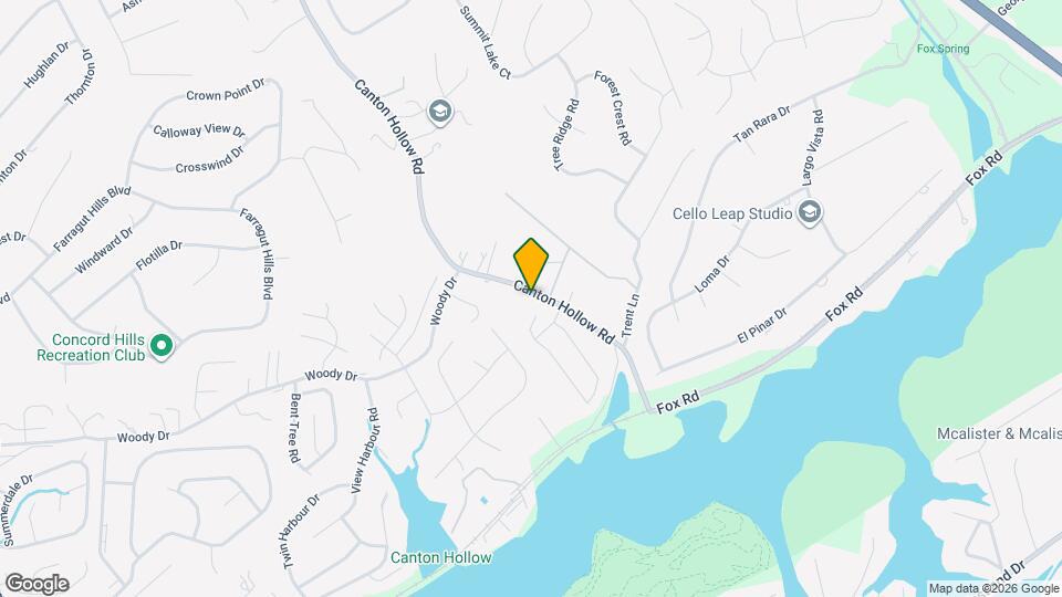 833 Canton Hollow Rd Map and Location Details