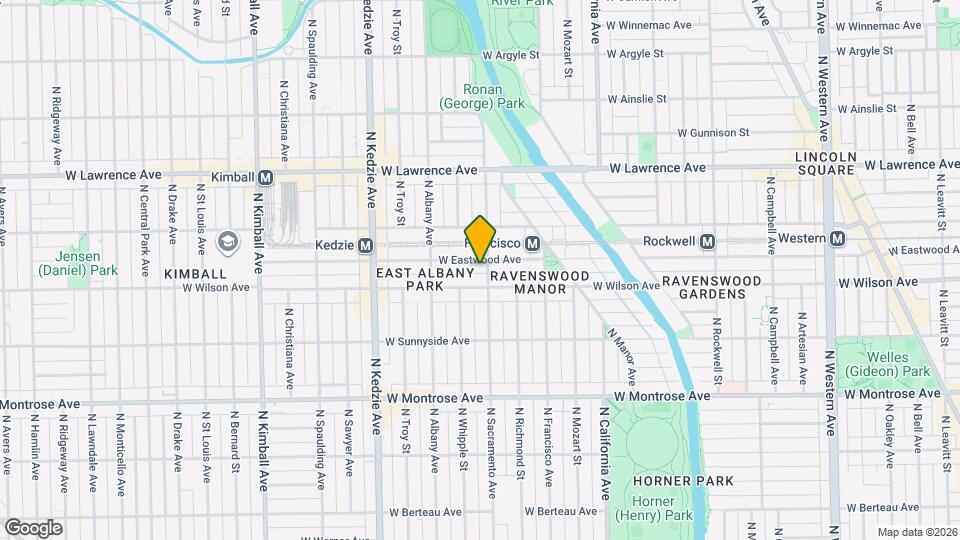 4616 N Sacramento Ave Map and Location Details