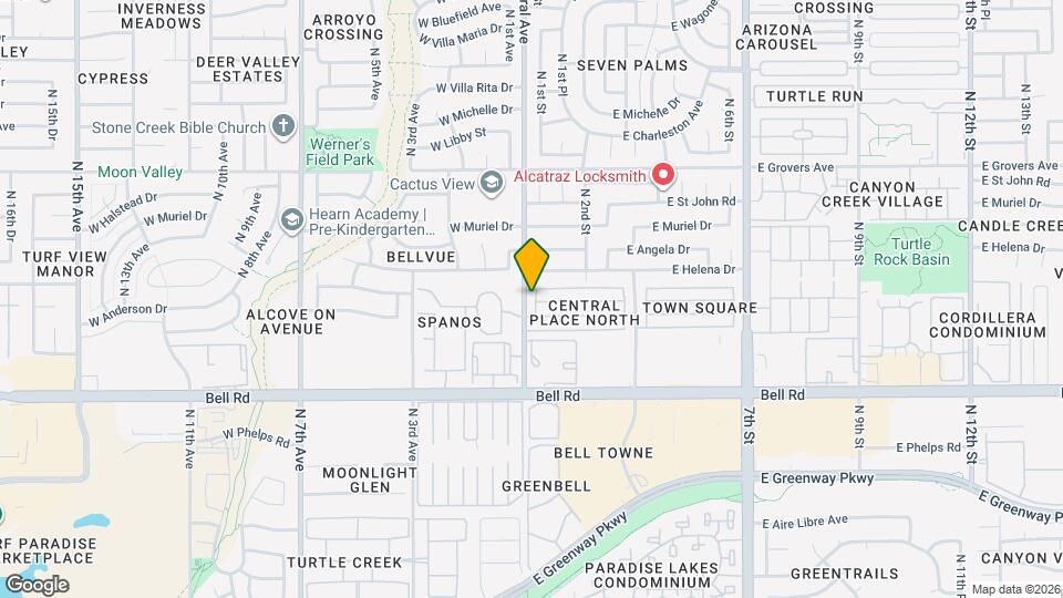 17236 N 1st Pl Map and Location Details