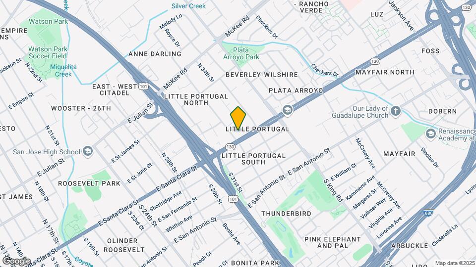 1609 Alum Rock Ave Map and Location Details