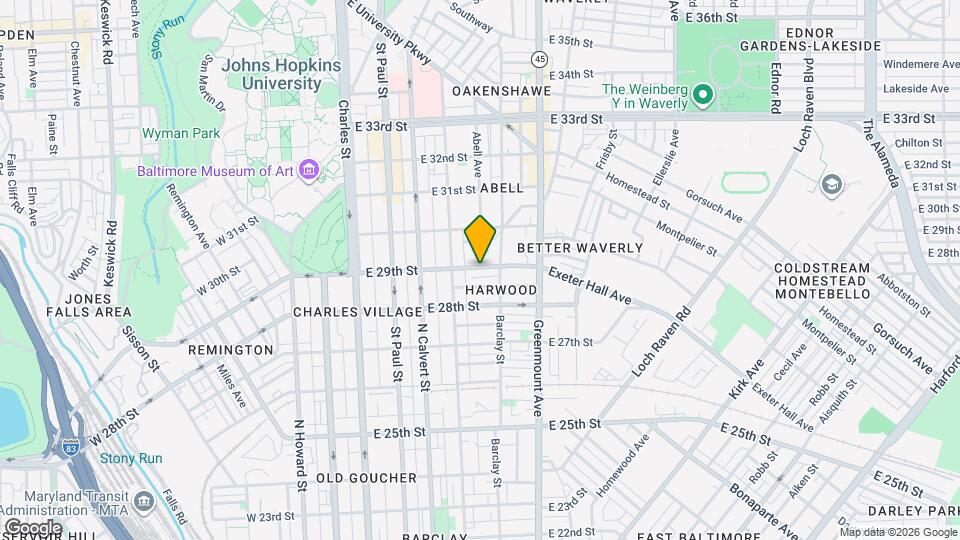 321 E 29th St Map and Location Details