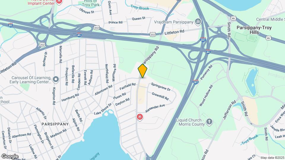 120 Parsippany Rd Map and Location Details