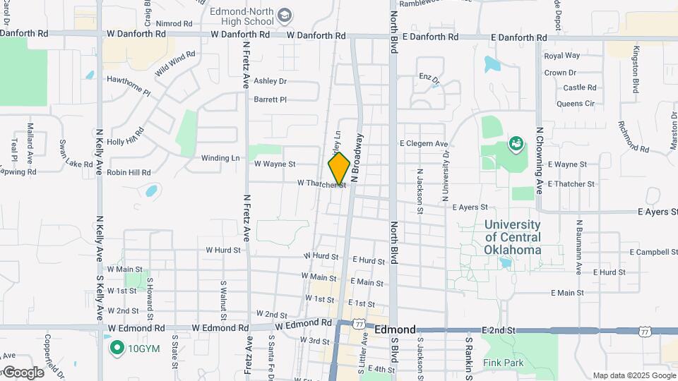 16 W Thatcher St Map and Location Details