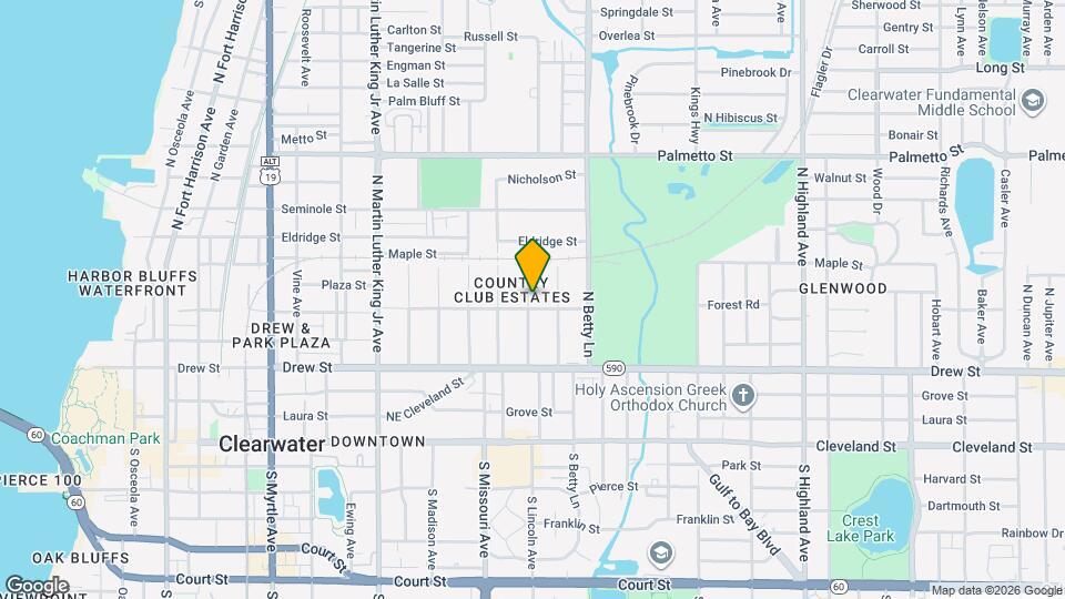 401 N Lincoln Ave Map and Location Details