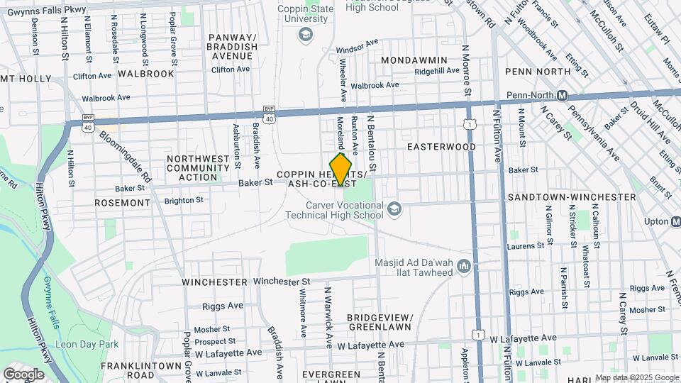 1548 Moreland Ave Mapa y Detalles de la Ubicación