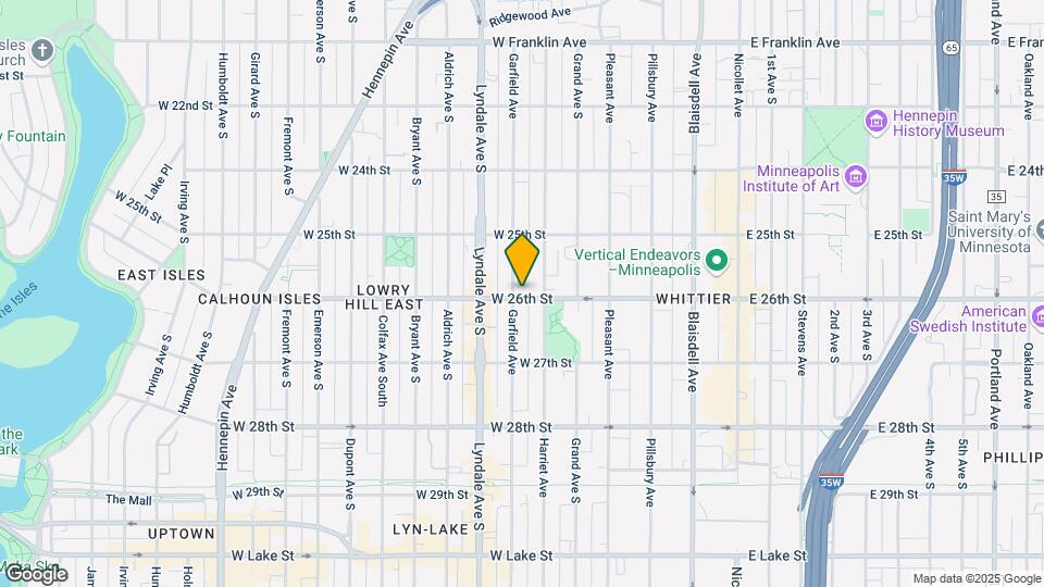 2545 Garfield Ave Map and Location Details